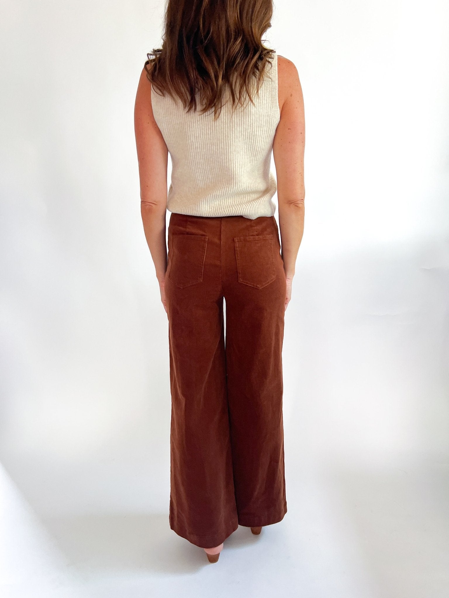 Casey Corduroy Wide Leg Pants - Swoon Boutique New Orleans