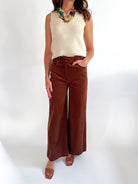 Casey Corduroy Wide Leg Pants - Swoon Boutique New Orleans