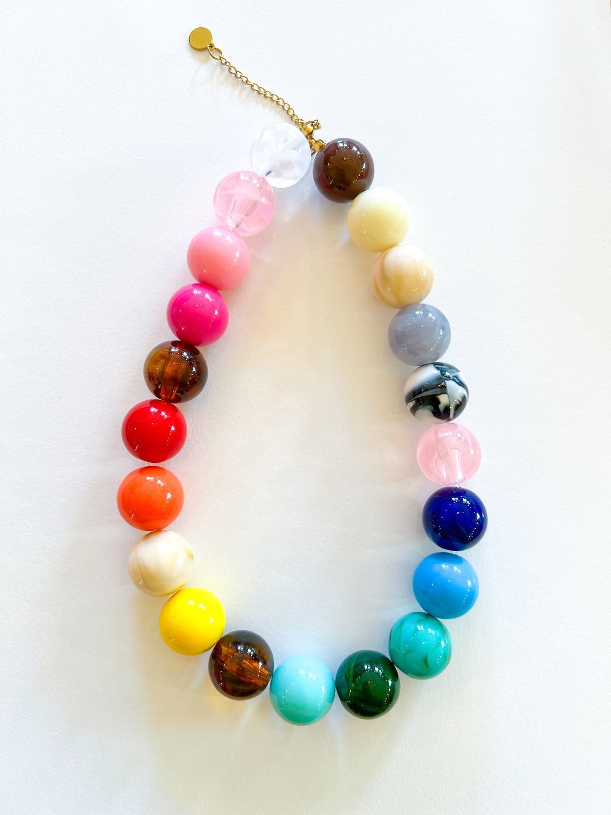 Multicolor beaded necklace