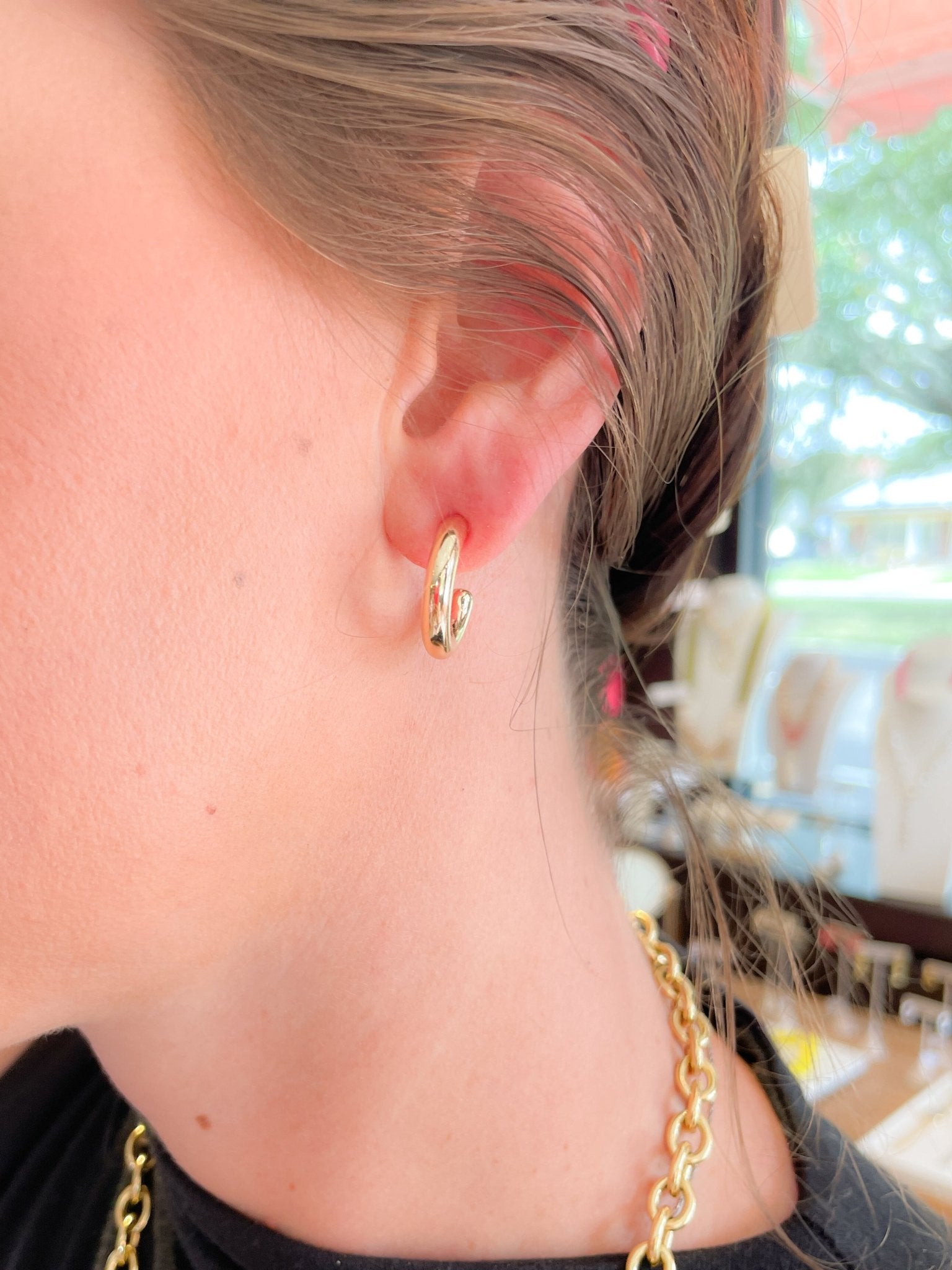 Celia Hoop Earrings - Swoon Boutique New Orleans