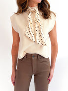 Charlotte Scarf Knit Top - Swoon Boutique New Orleans