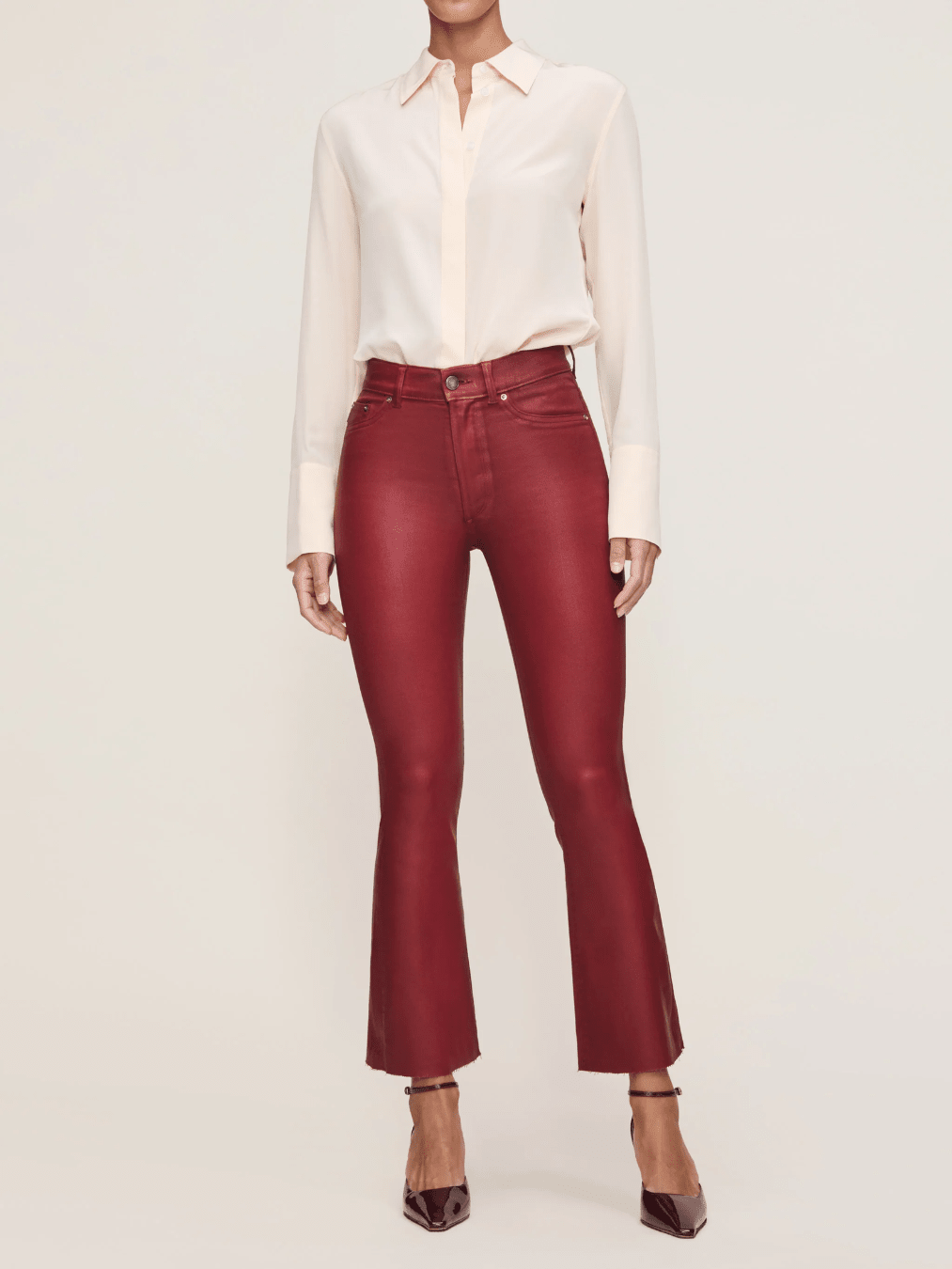 Cherry Coated Bridget Cropped Jeans - Swoon Boutique New Orleans