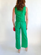 Cherry Embroidered Pant - Swoon Boutique New Orleans