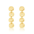 Chic Medallion Disc Linear Drop Earrings - Swoon Boutique New Orleans