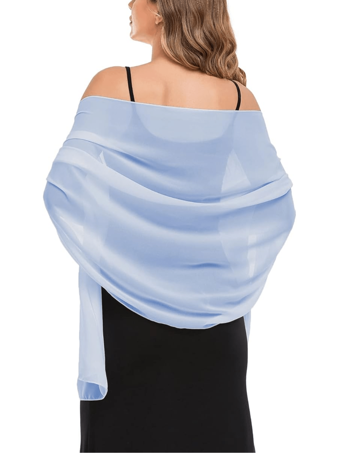Chiffon Evening Wrap in soft lightweight chiffon for special occasion dressing