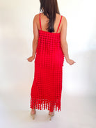Circle Drop Fringe Maxi Skirt - Swoon Boutique New Orleans