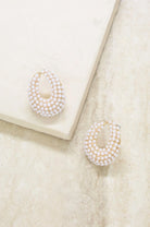Gold-plated freshwater pearl cluster stud earrings