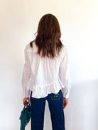 Classic Peplum Button Blouse - Swoon Boutique New Orleans