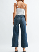 Clean Front Wide Leg Jean - Swoon Boutique New Orleans