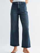 Clean Front Wide Leg Jean - Swoon Boutique New Orleans