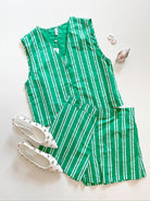 Coastal Stripe Short Set - Swoon Boutique New Orleans