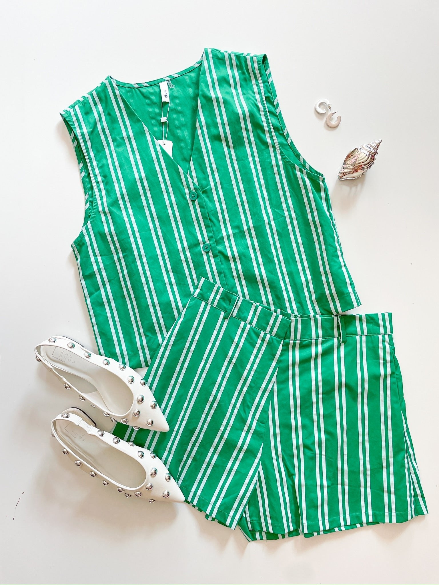Coastal Stripe Short Set - Swoon Boutique New Orleans