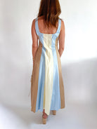 Colorblock Square Neck Sleeveless Maxi Dress - Swoon Boutique New Orleans