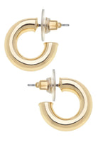 Coraline Hoop Earrings by Canvas Style in sleek lightweight gold