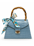 Croc Embossed Top Handle Bag - Swoon Boutique New Orleans
