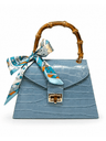 Croc Embossed Top Handle Bag - Swoon Boutique New Orleans