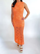 Crochet Cover Up Maxi Dress - Swoon Boutique New Orleans