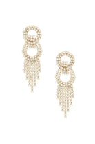 18k gold-plated crystal statement earrings