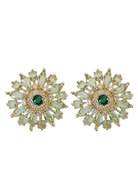 Dahlia Bloom Crystal Statement Stud Earrings - Swoon Boutique New Orleans