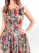 Dahlia Garden Strapless Midi Dress - Swoon Boutique New Orleans