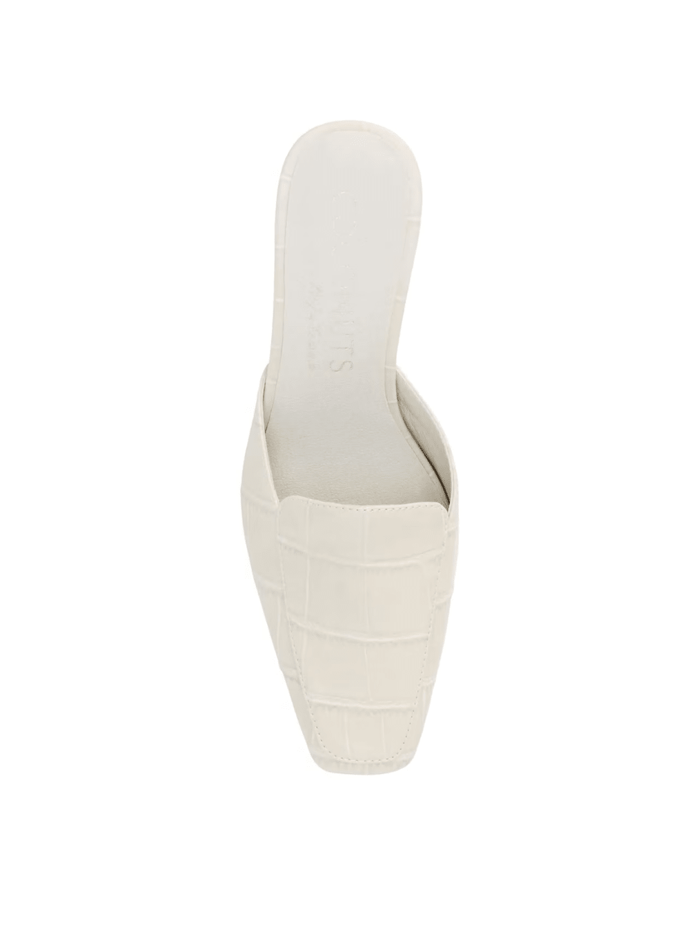 Davey White Croc Mule - Swoon Boutique New Orleans