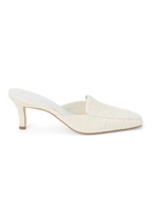 Davey White Croc Mule - Swoon Boutique New Orleans
