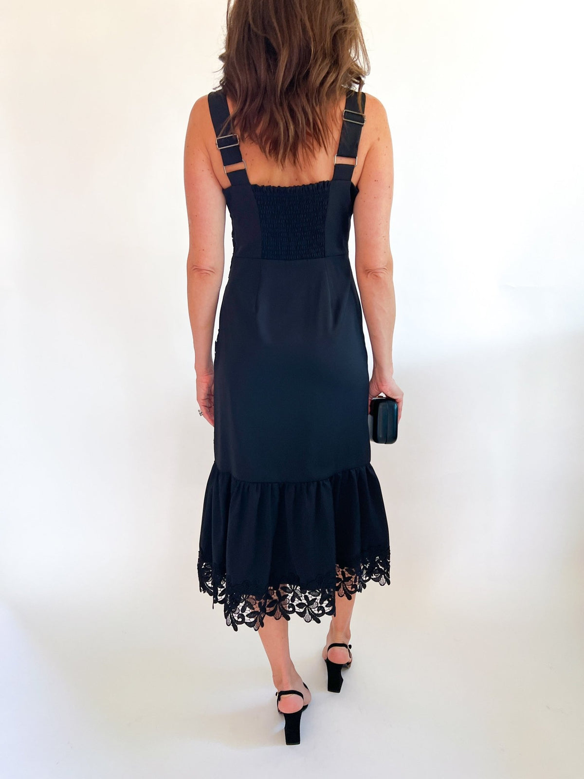 Davina Lace Sleeveless Midi Dress - Swoon Boutique New Orleans