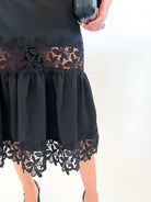 Davina Lace Sleeveless Midi Dress - Swoon Boutique New Orleans