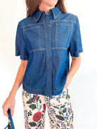 Denim Utility Top - Swoon Boutique New Orleans