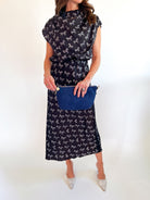 Derby Days Draped Blouse - Swoon Boutique New Orleans