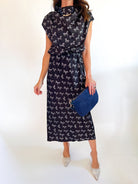 Derby Days Draped Blouse - Swoon Boutique New Orleans