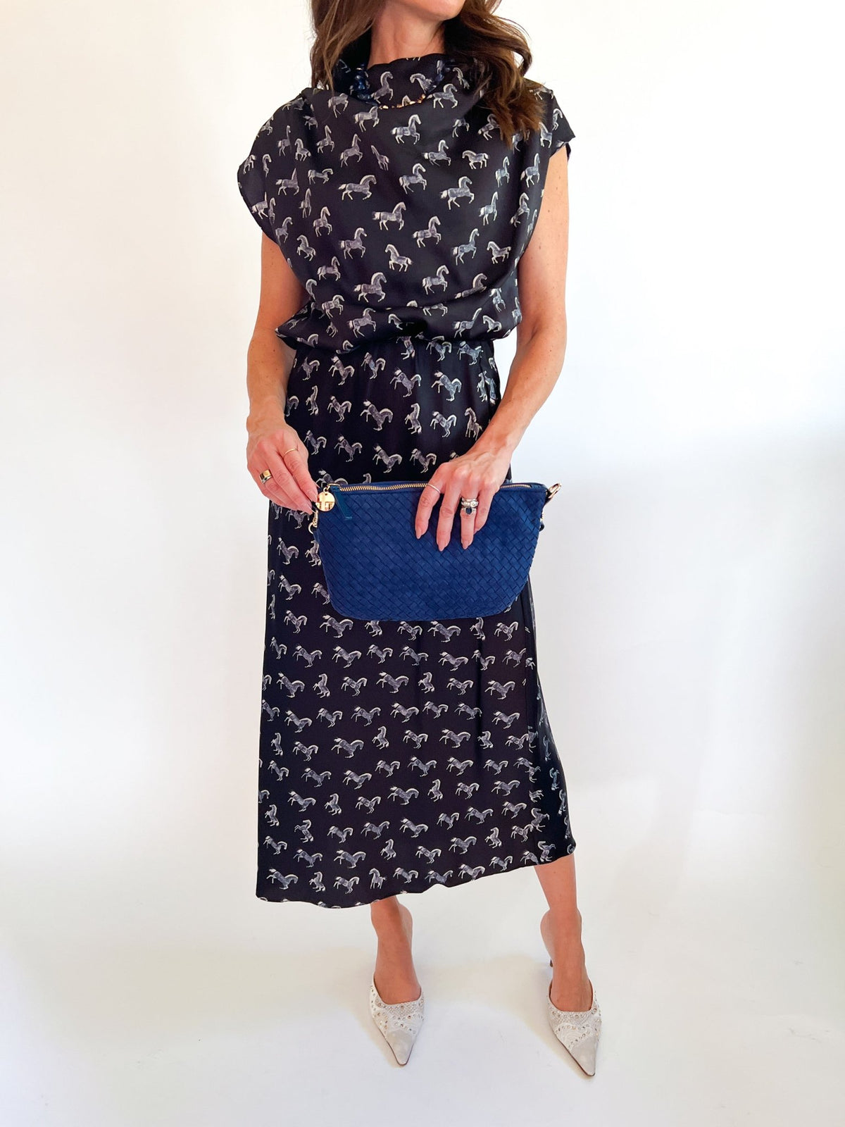 Derby Days Satin Midi Skirt - Swoon Boutique New Orleans