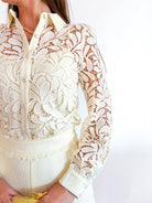 Diora Lace Shirt - Swoon Boutique New Orleans