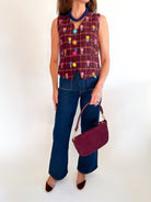 Doree Knit Floral Vest - Swoon Boutique New Orleans