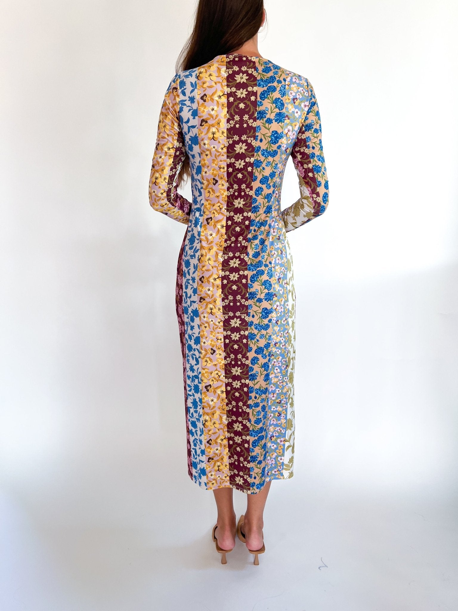 Dorit Floral Midi Dress - Swoon Boutique New Orleans