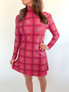 Dottie Camelia Plaid Raspberry Dress - Swoon Boutique New Orleans