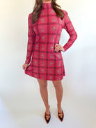 Dottie Camelia Plaid Raspberry Dress - Swoon Boutique New Orleans