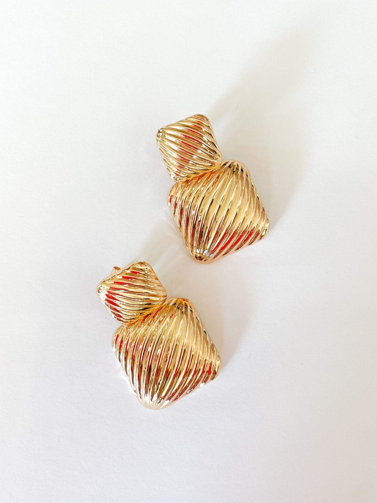 Double Wrap Drop Earrings - Swoon Boutique New Orleans