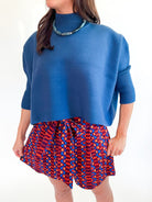 Dusty Navy Sophia Sweater - Swoon Boutique New Orleans
