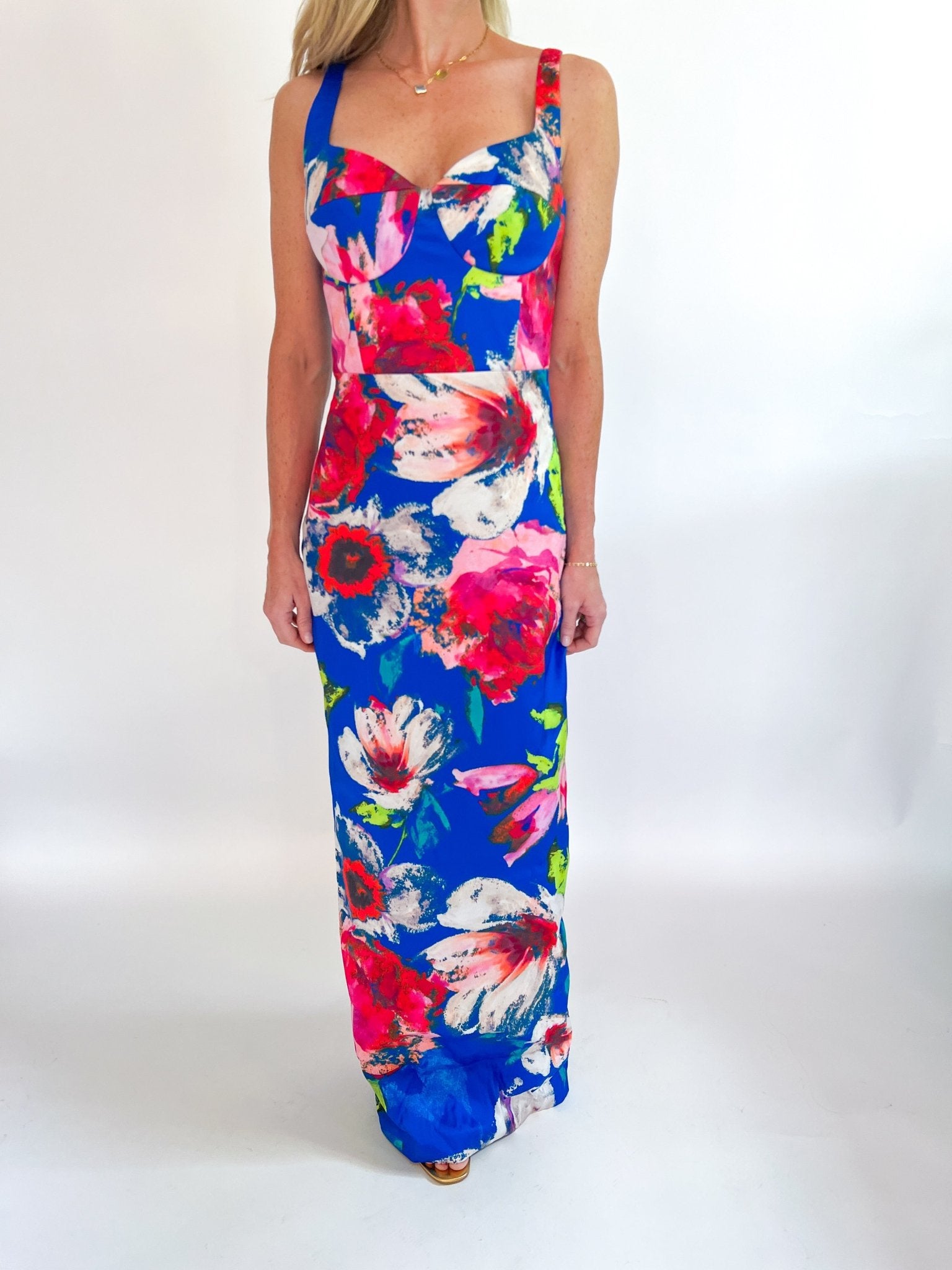 Elijah Floral Maxi Gown - Swoon Boutique New Orleans
