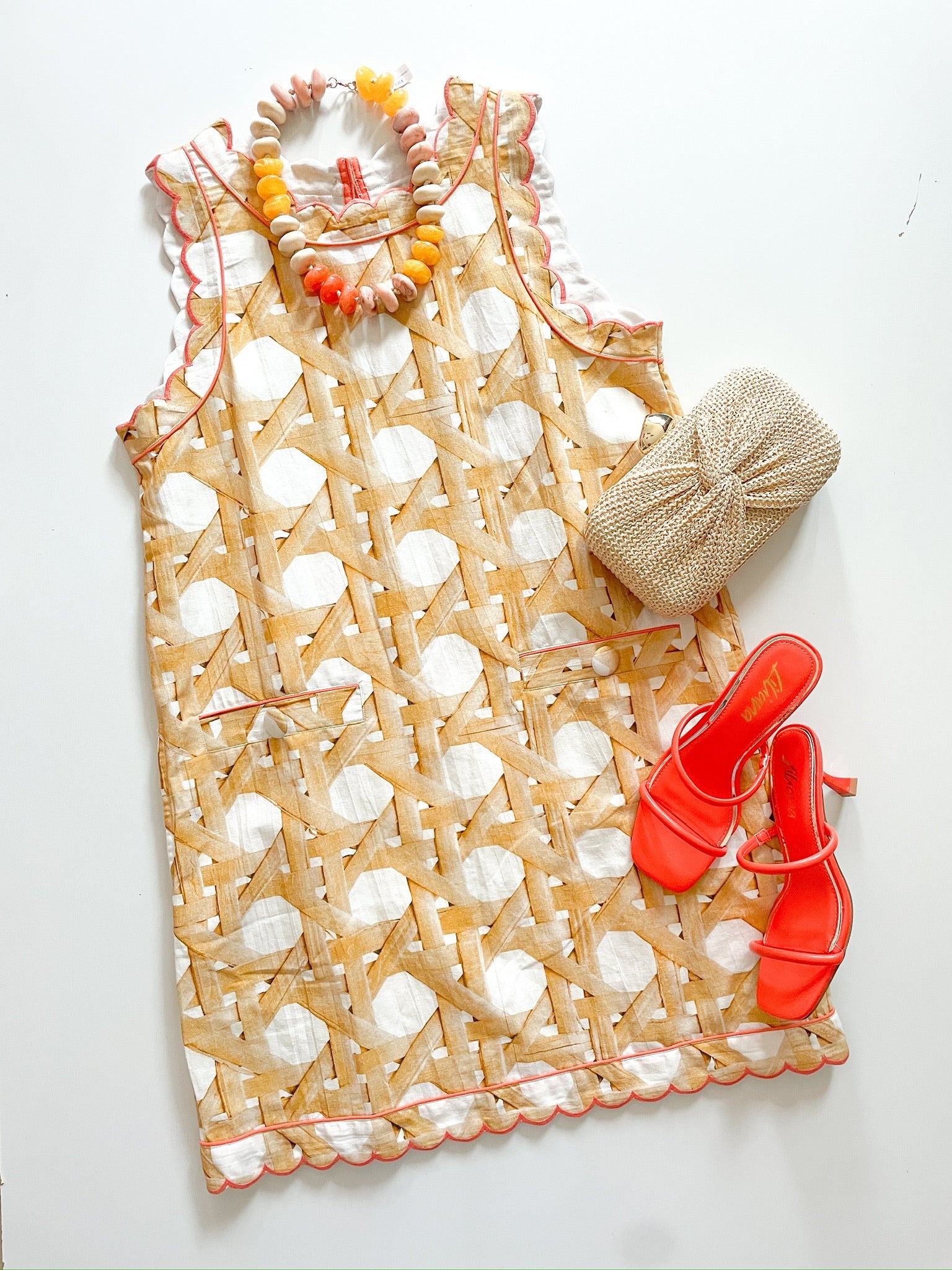 Ellie Wicker Mini Dress - Swoon Boutique New Orleans