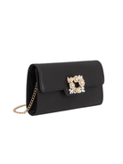 Elodie Satin Floral Clasp Clutch - Swoon Boutique New Orleans