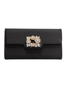 Elodie Satin Floral Clasp Clutch - Swoon Boutique New Orleans