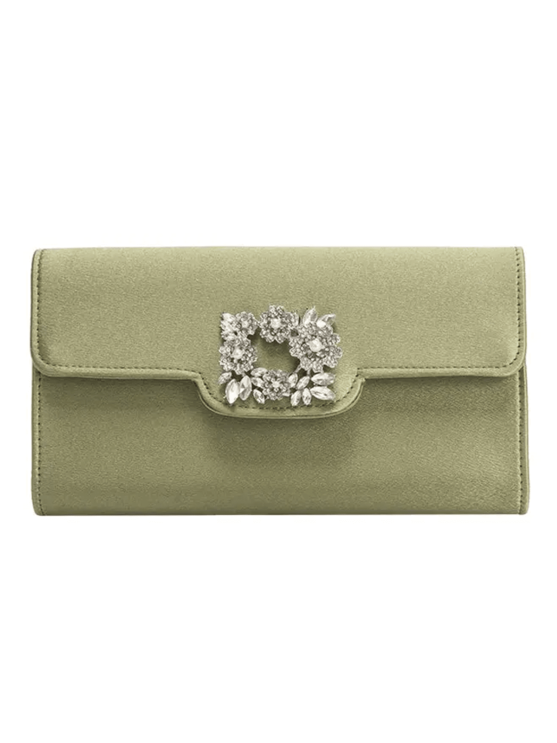 Elodie Satin Floral Clasp Clutch - Swoon Boutique New Orleans