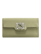 Elodie Satin Floral Clasp Clutch - Swoon Boutique New Orleans