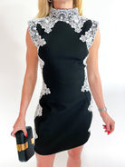 Elysia Lace Mini Tulip Dress - Swoon Boutique New Orleans