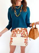 Embroidered Mini Skirt - Swoon Boutique New Orleans