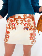 Embroidered Mini Skirt - Swoon Boutique New Orleans