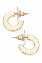 Emmy Small Flat Hoop Earrings - Swoon Boutique New Orleans