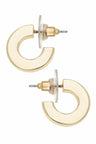 Emmy Small Flat Hoop Earrings - Swoon Boutique New Orleans
